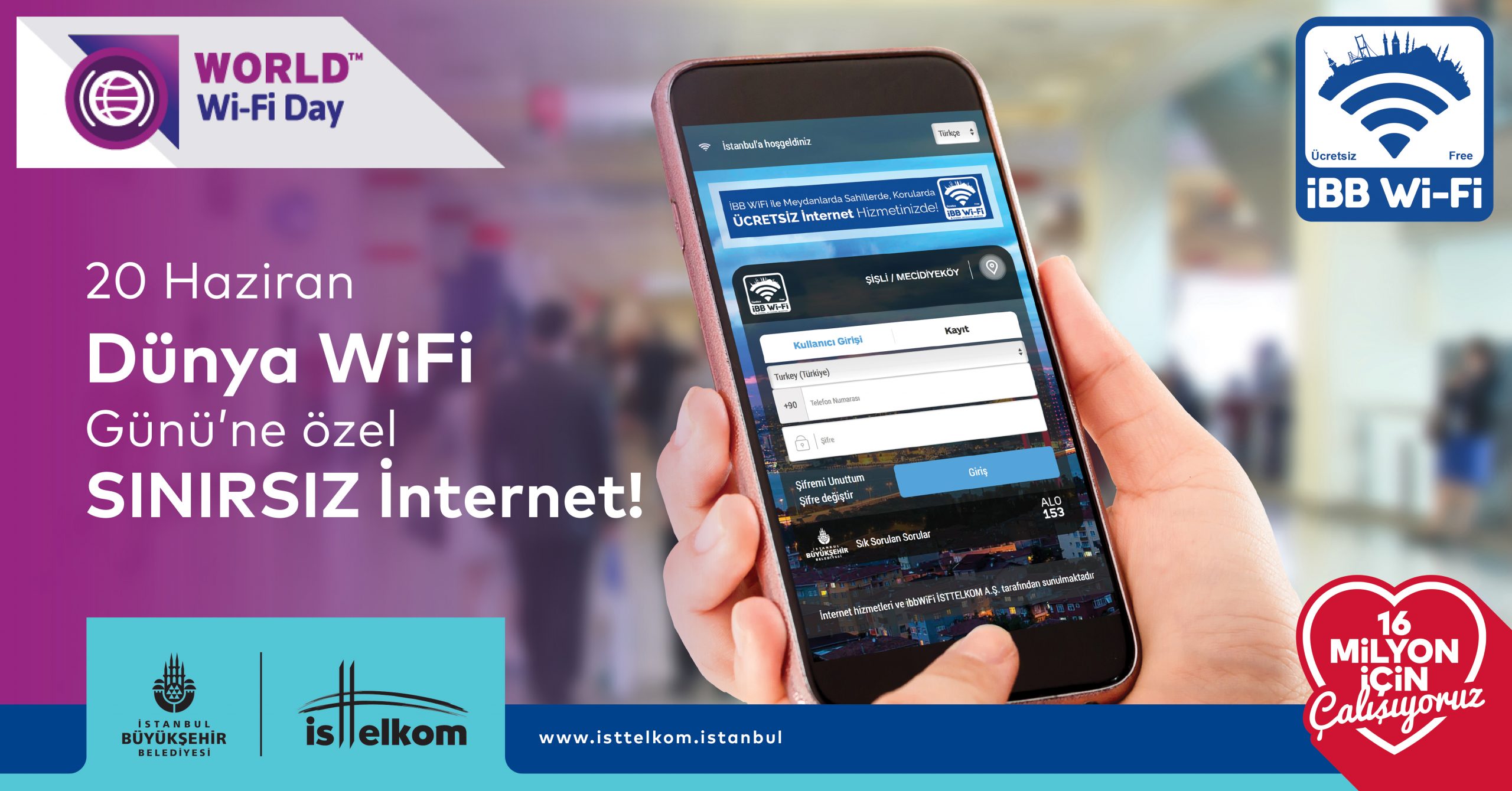 IBB WIFI WILL BE UNLIMITED AND FREE OF CHARGE ON THE SPECIAL OCCASION OF “WORLD WIFI DAY”
